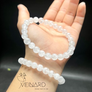 Vòng tay thach anh trắng 8mm