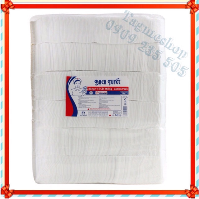 BÔNG BẠCH TUYẾT - Bông Y Tế Cắt Miếng 1kg (hàng chính hãng) - Vệ sinh baby