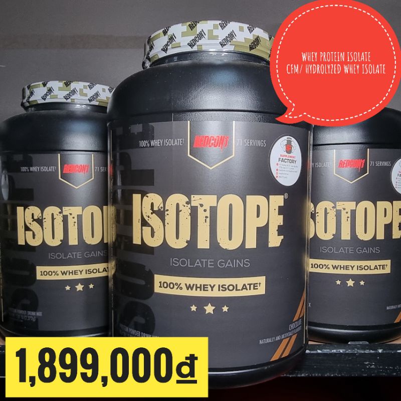 REDCON1- ISOTOPE - 100% WHEY PROTEIN ISOLATE CFM / HYDROLYZED WHEY ISOLATE -SIÊU TĂNG CƠ GIẢM MỠ