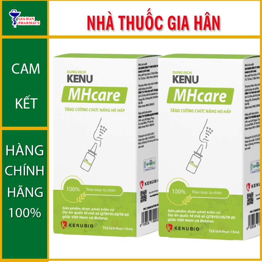 Dung Dịch KENU MHcare Chai 15ml hỗ trợ viêm xoang, viêm mũi &amp; viêm amidan - Gia Hân