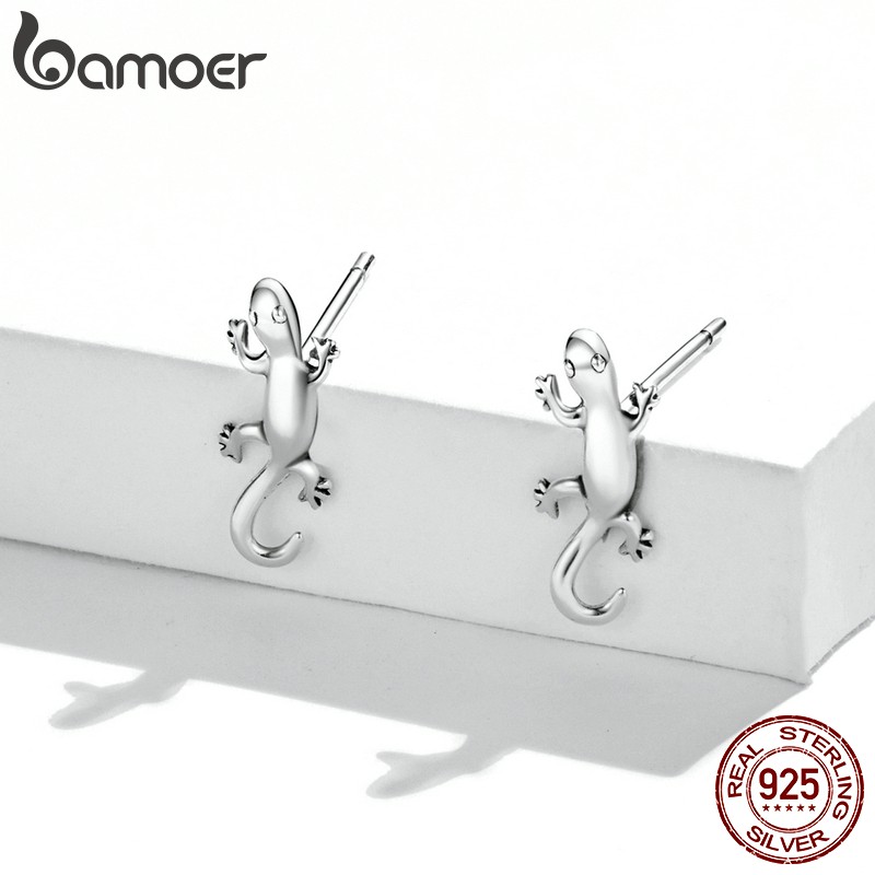 Bông tai Bamoer Sce1290 bạc 925 kiểu côn trùng độc đáo thời trang