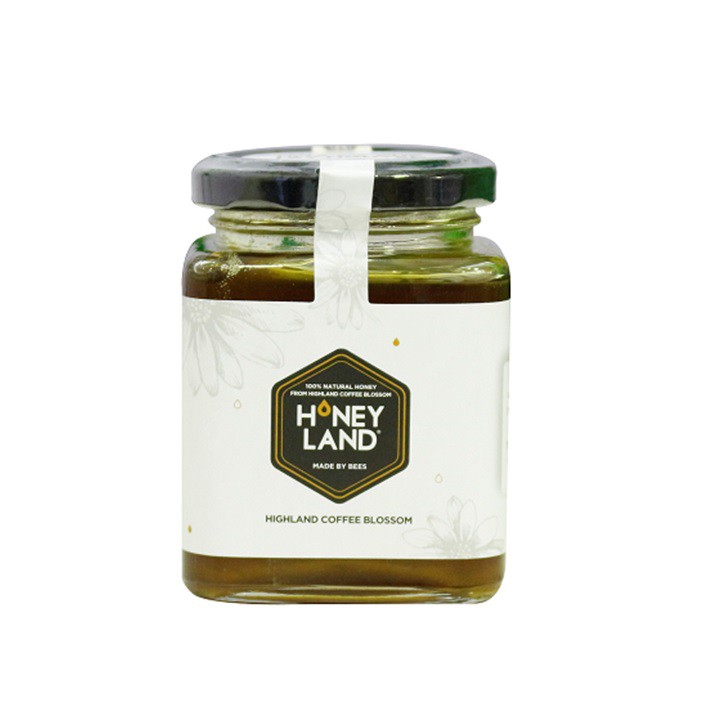 HONEYLAND - Bộ Mật Ong Hoa Cà Phê 4 chai x 380g TẶNG NGAY 2 Hũ Mật Ong Hoa Cà Phê 250g