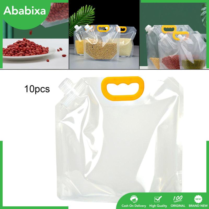 Set 10 Túi Đựng Thực Phẩm Bịt Kín Chống Rò Rỉ Có Nắp Đậy Cho Nhà Bếp