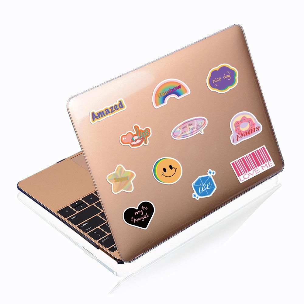 Bộ 40 Miếng Dán Chống Thấm Nước Họa Tiết Doodle Dễ Thương Dùng Trang Trí Vali / Guitar