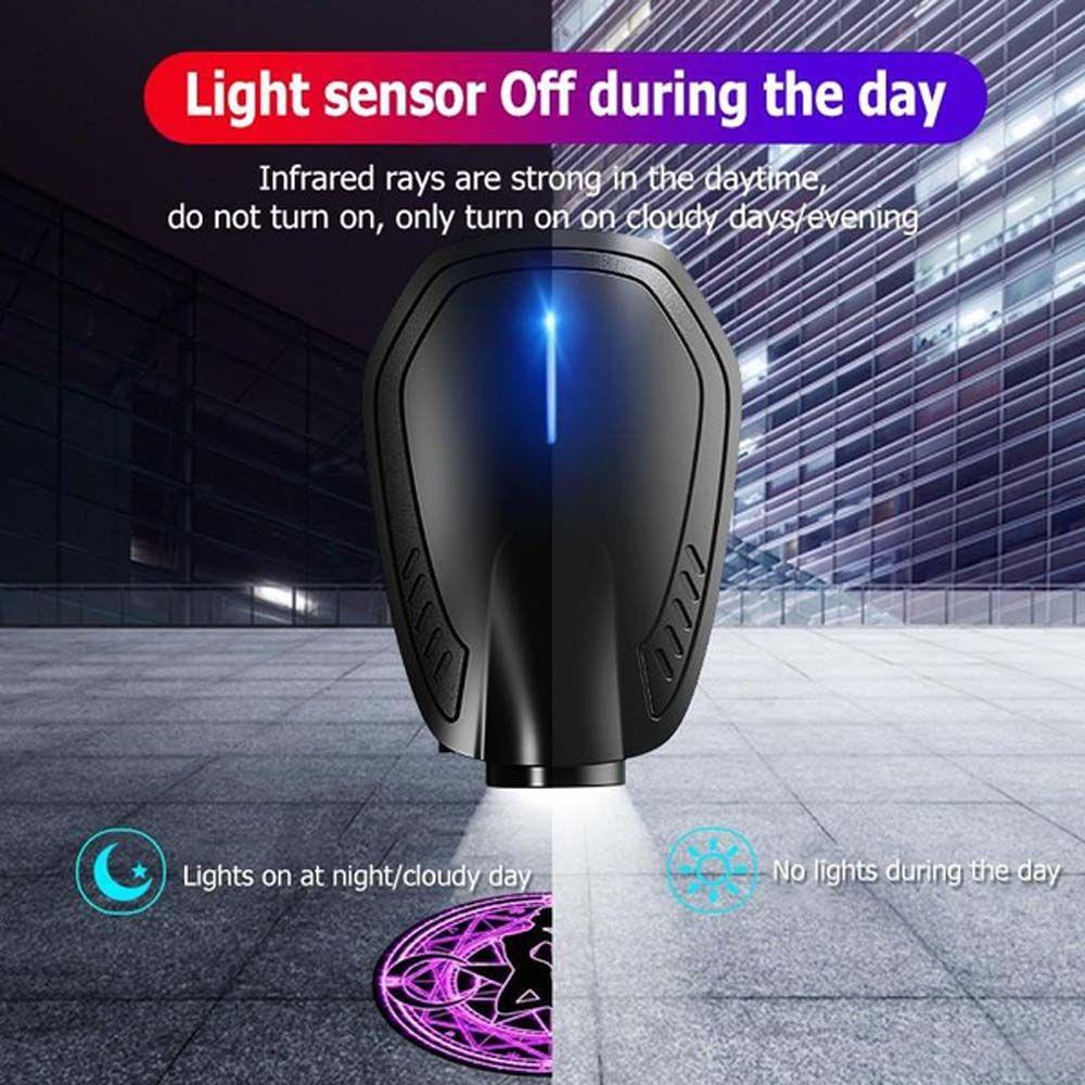 Đèn LED Laser Không Dây Bằng ABS Dùng Trang Trí Cửa Xe Hơi