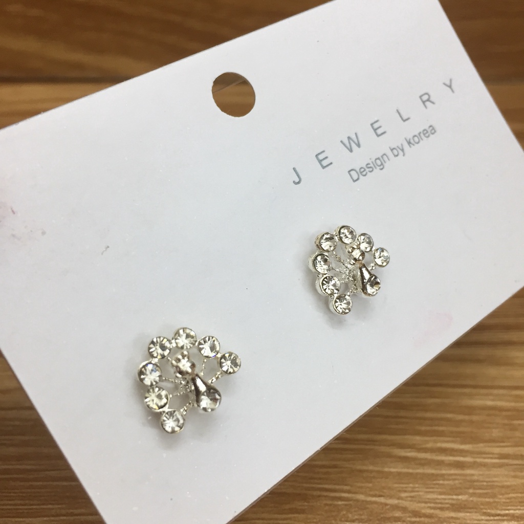 Khuyên tai nụ, bông tai đá nhỏ sáng lấp lánh xinh xắn đeo tai dành cho nữ- M01 P2