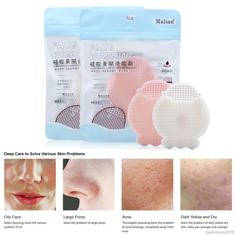 Miếng rửa mặt silicone tẩy tế bào chết cho da | BigBuy360 - bigbuy360.vn