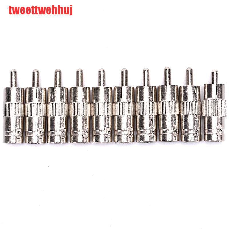 Bộ 10 Đầu Nối Chuyển Đổi Từ Cổng Cắm Bnc Cái Sang Rca Đầu Đực | BigBuy360 - bigbuy360.vn