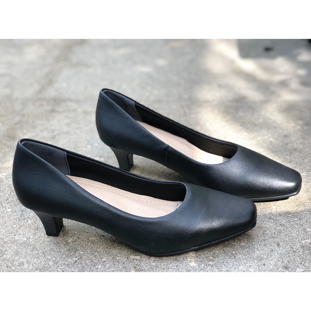 Giày nữ công sở da thật gót 5cm P06 - SALSA pumps