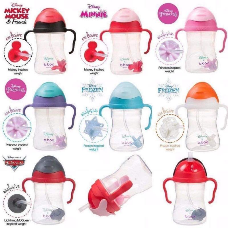 [tặng cọ ống hút]BÌNH UỐNG NƯỚC MỌI TƯ THẾ B_BOX SIPPY CUP CHO BÉ