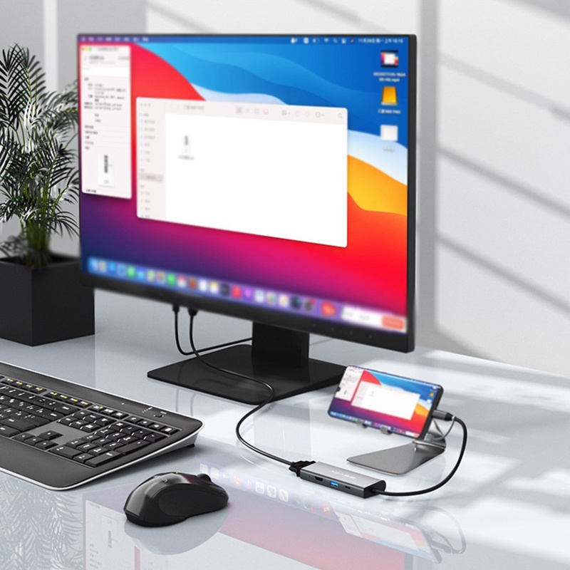 Bộ Chia Cổng Sạc USB - C Tốc Độ Cao Siêu Mỏng