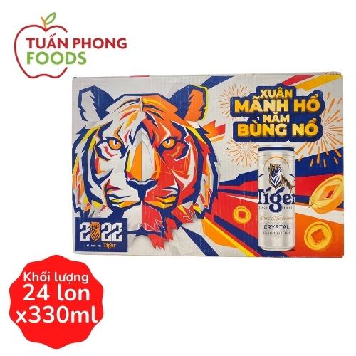 Bia Tiger Crystal 330ml x 24 lon