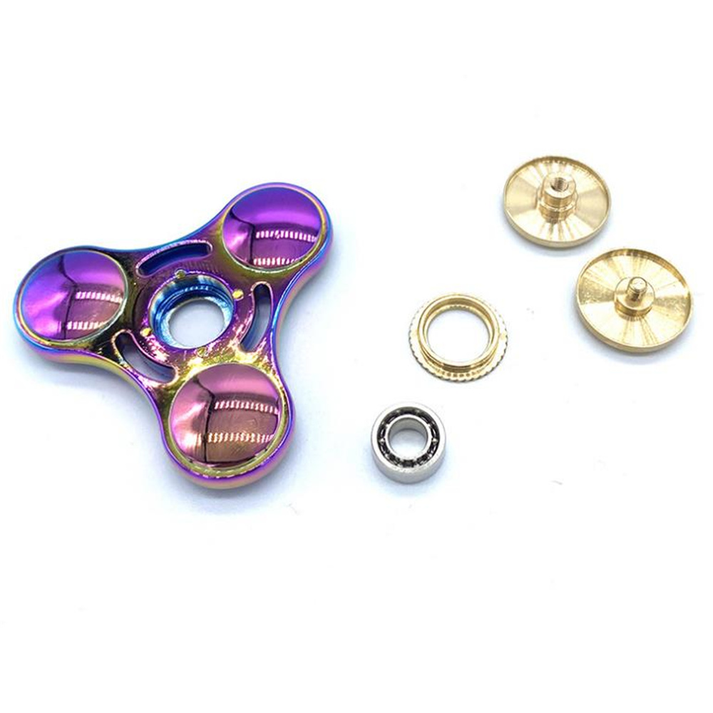 Con quay đồ chơi màu cầu vồng chất liệu kim loại độc đáo