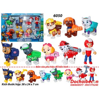 Bộ 8 nhân vật Chó cứu hộ Paw Patrol 6050
