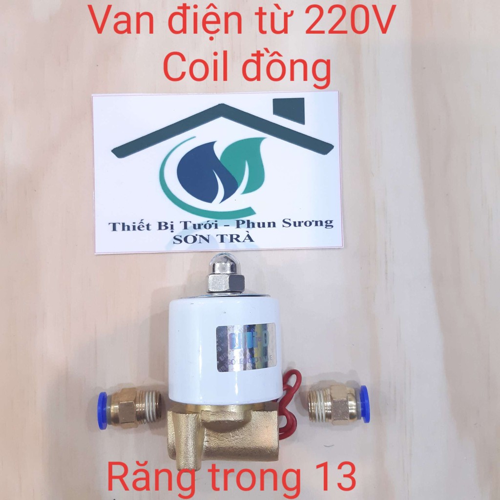 Van điện từ 8mm 220V xài trong phun sương COIL ĐỒNG