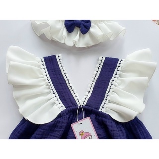 Bodysuit cho bé xanh coban