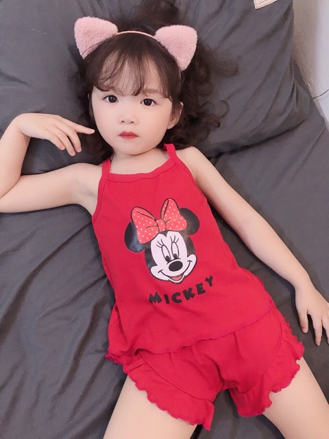 Set 2 dây chip Mickey cho bé gái