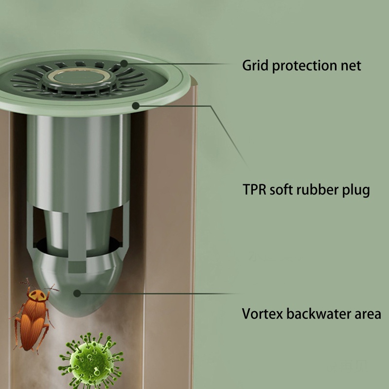 Nắp Đậy Cống Thoát Nước Lọc Tóc Cho Bồn Rửa Nhà Tắm Ốp