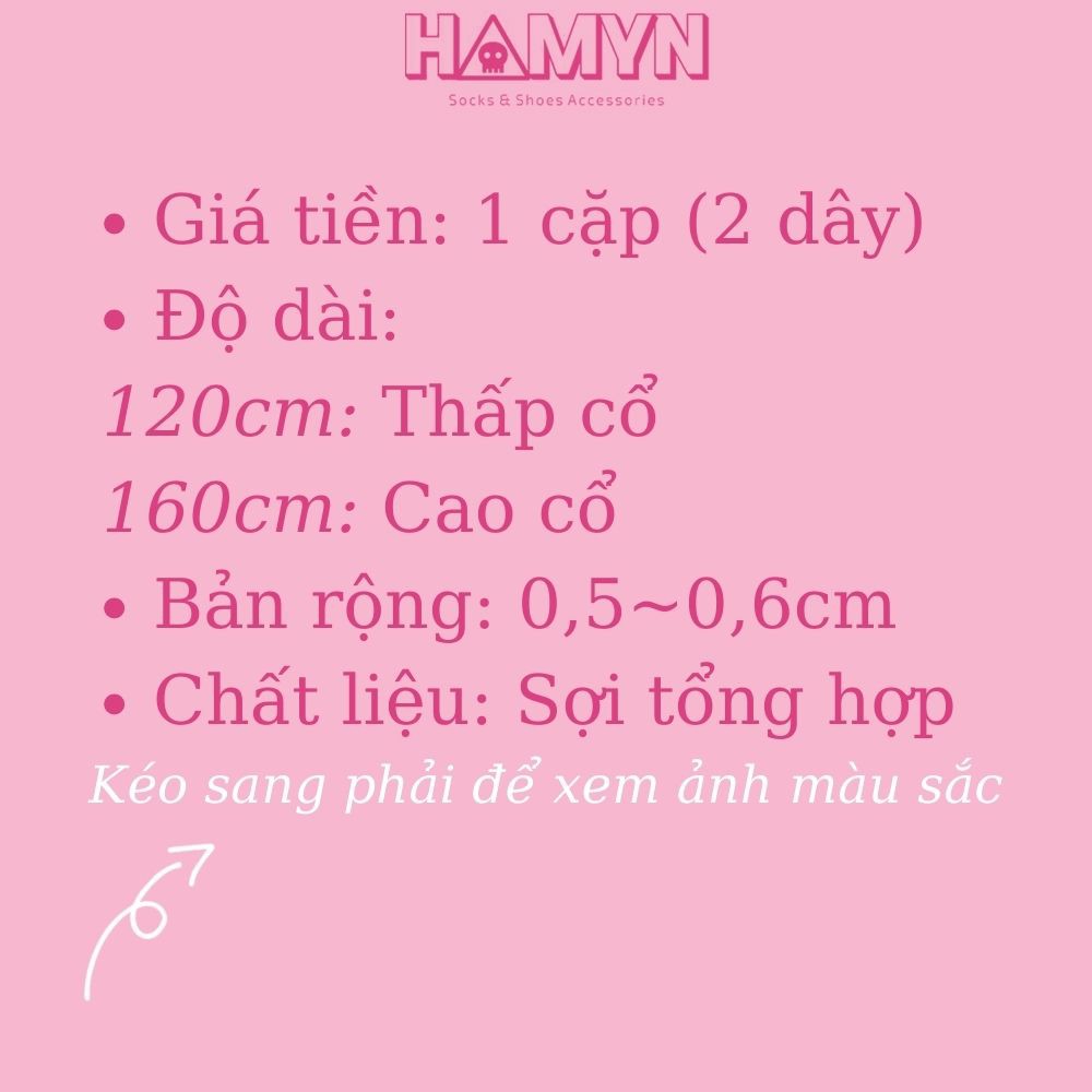 Dây Giày Bản Dẹt Hoạ Tiết Sơn Thuỷ 120cm 160cm – HAMYN