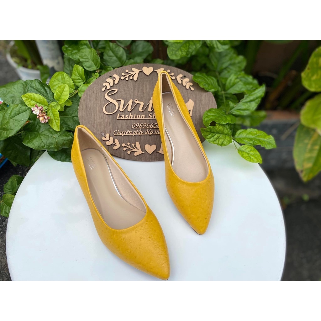 gót vuông búp bê 2cm mũi nhon surisu - mã số: 2042