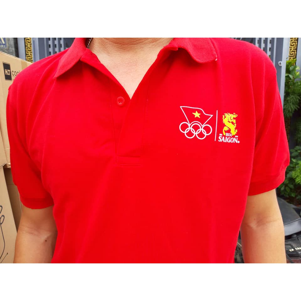 ÁO THUN NAM. Thun cotton mát, thấm hút mồ hôi tốt. Hàng khuyến mãi Bia Sài Gòn