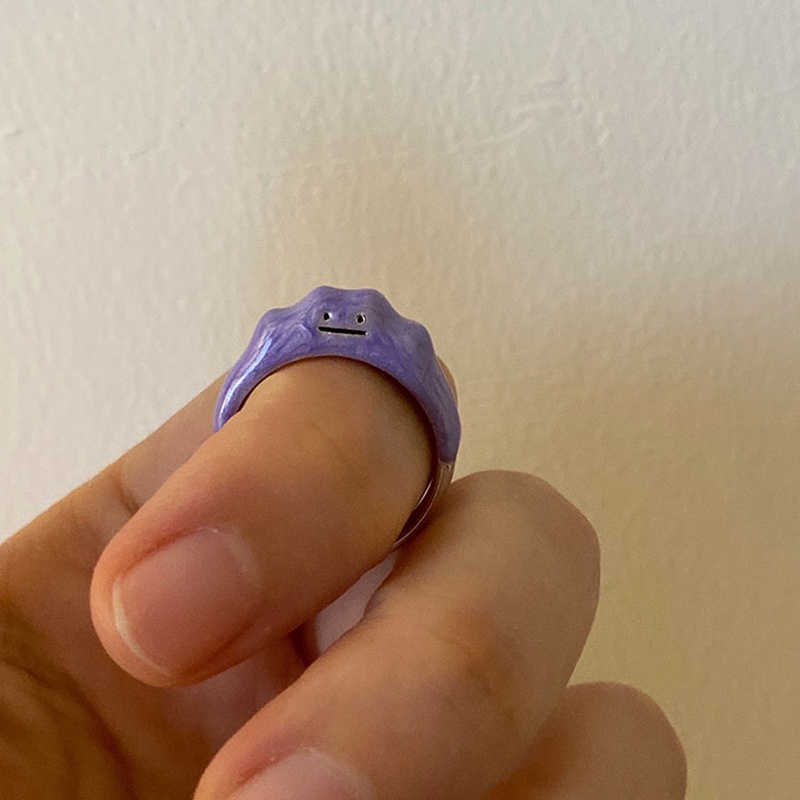 Nhẫn hở thiết kế hình mặt cười thời trang cho nữ