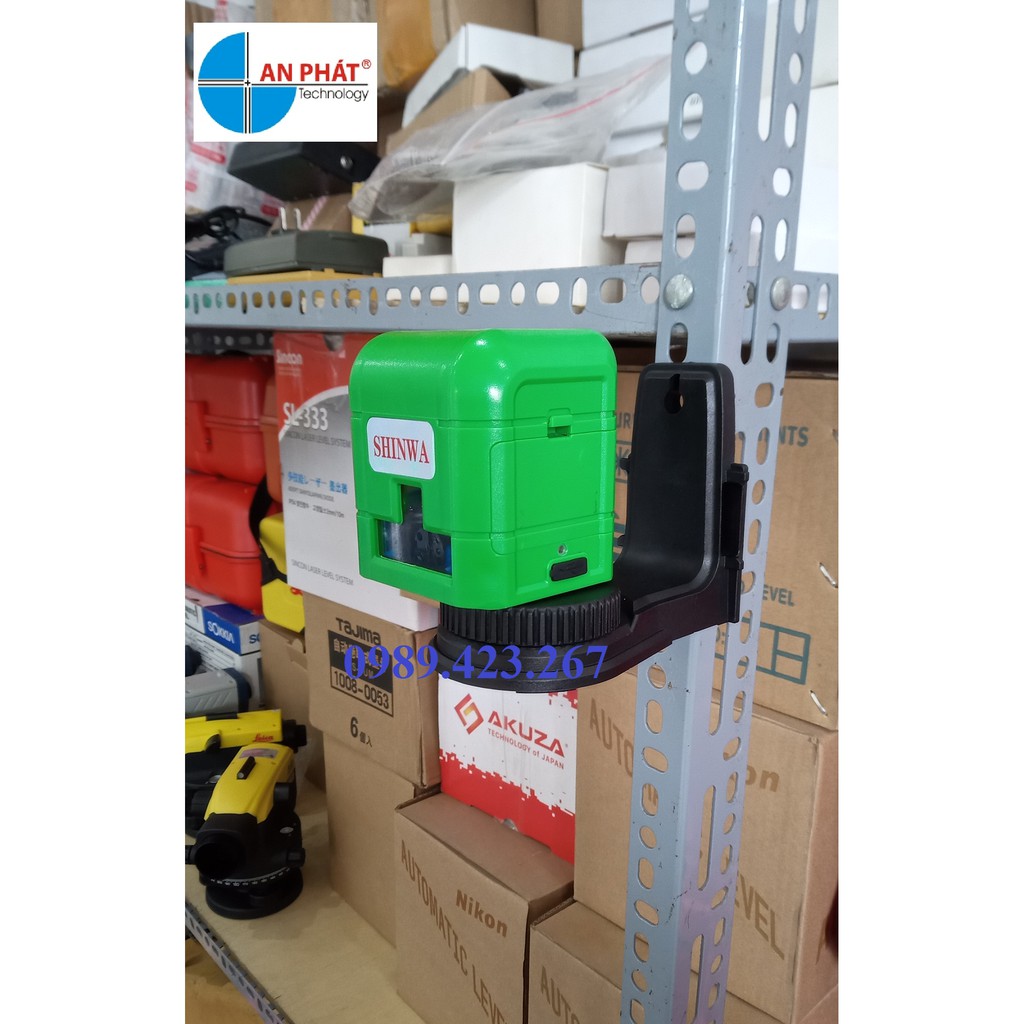 Máy cân mực laser 2 tia xanh Shinwa Japan