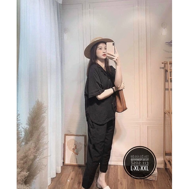 Set đũi cổ vest bigsize