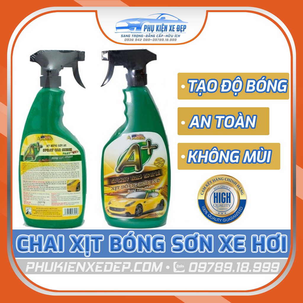 Xịt Bóng Sơn cho ô tô ⚡FREESHIP⚡ (A+ SPRAY CAR SHINE)