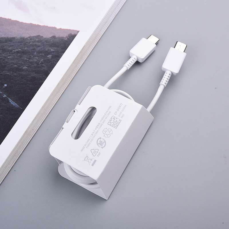 Dây Cáp Sạc Nhanh 100% Chính Hãng Samsung 3A Type C Sang USB C Cho Galaxy S21 S20 Plus Note 20 Ultra 10 10 + A51 A71 5G