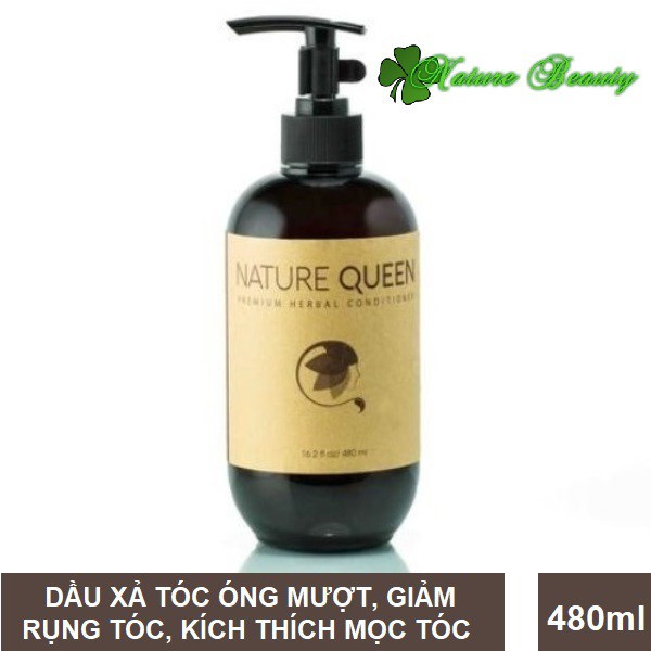 Nature Queen - Dầu xả nuôi dưỡng tóc khỏe và óng mượt từ 100% thảo dược thiên nhiên 480ml