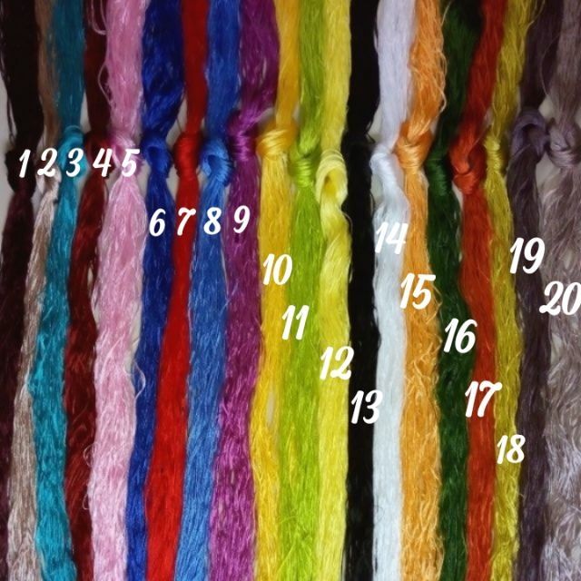 Set chỉ tơ bóng 20 màu