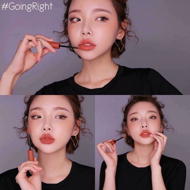 Son 3CE Velvet Lip Tint màu Going Right - Cam hồng đất