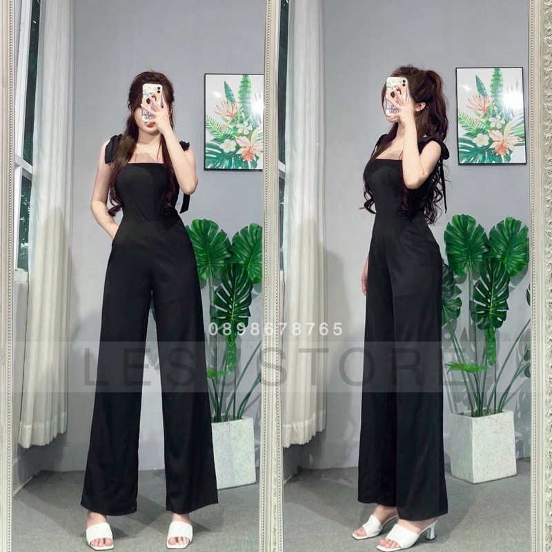 JUMPSUIT DÀI HAI DÂY CỘT