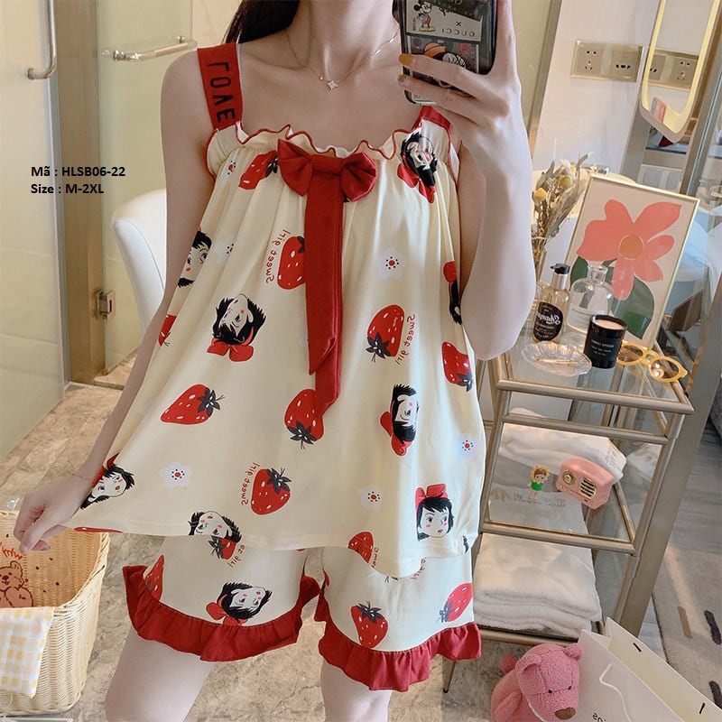 [Hàng order QC] HLSB06 BỘ ĐỒ NGỦ 2 DÂY | BigBuy360 - bigbuy360.vn