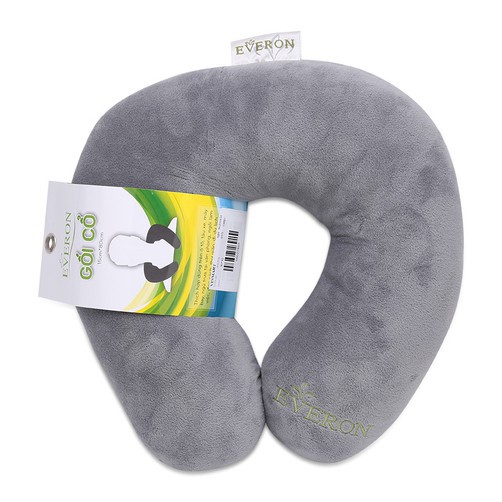 Gối cổ chữ U Everon 30x33 (2 màu Grey và Brown)