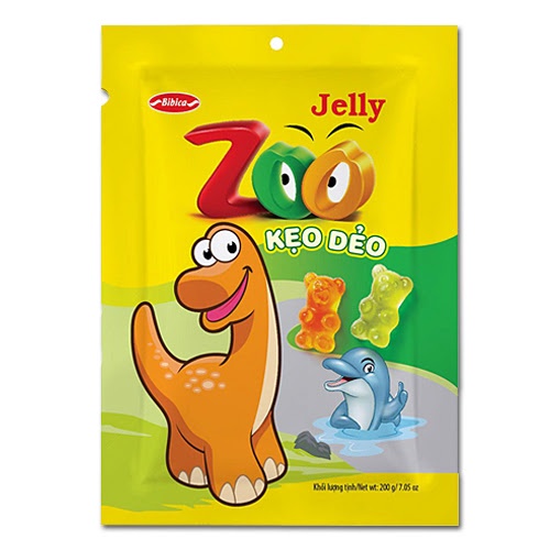 Kẹo dẻo Bibica Zoo trái cây gói 100g