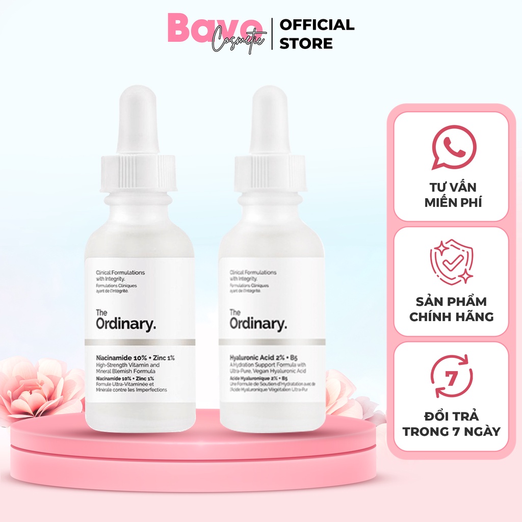 (Auth) Serum B5 The Ordinary, Serum Nia The Ordinary, Peel The Ordinary