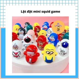 Lật đật mini squid game, lật đật doraemon pikachu dễ thương cho bé