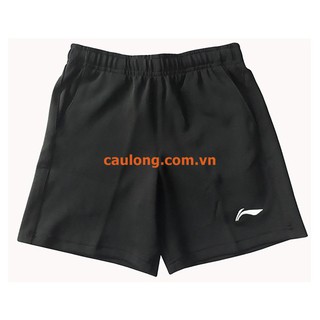 Quần Short Cầu Lông Nam Nữ Lining trơn Đen