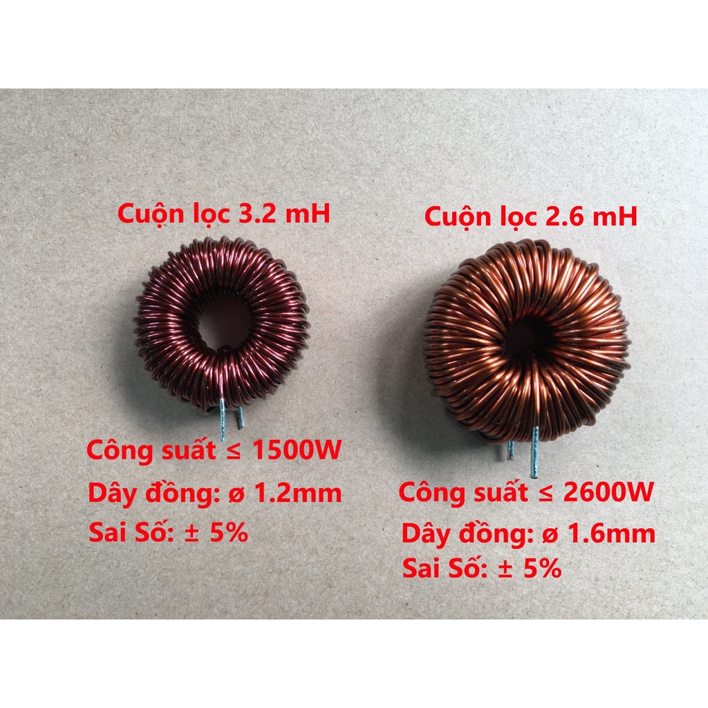 CUỘN LỌC INVERTER SINE CHUẨN