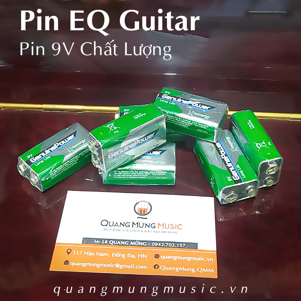 Pin EQ cho đàn Guitar [Pin 9v] Chất Lượng