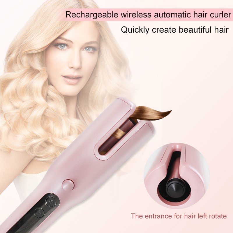 Ubeator Máy Uốn Tóc Không Dây Sạc Tự Động