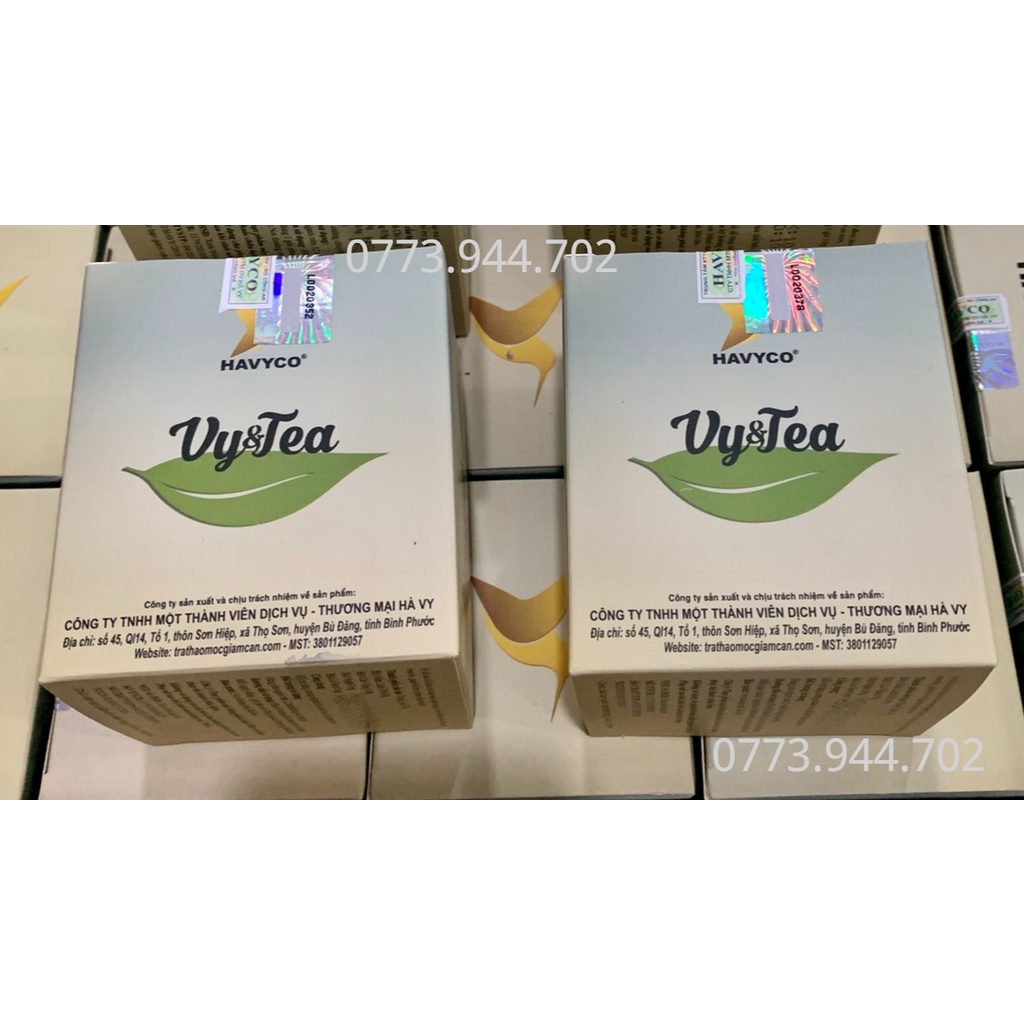 (Ship Hỏa Tốc) Combo 2 Trà Giảm Cân Vy()Te.a Chính Gốc (Hộp 15 gói) Nguyên Hộp 15gói, Date Mới 4/2023