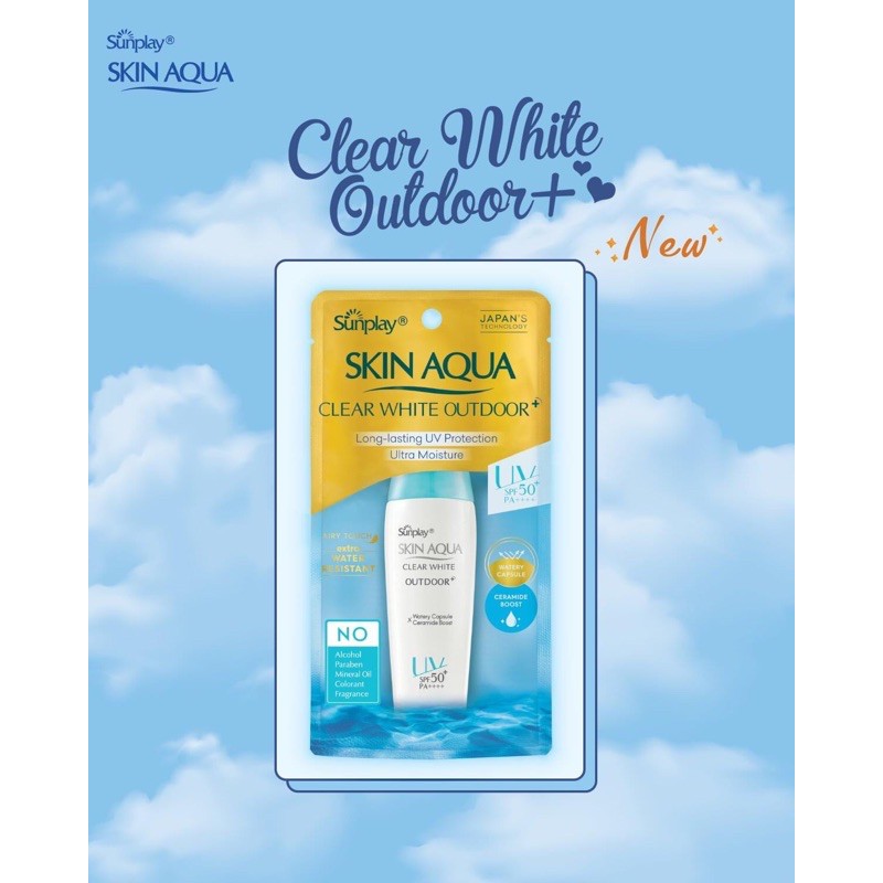 Gel chống nắng dưỡng da khi vận động mạnh - Sunplay Skin Aqua Clear White Outdoor+