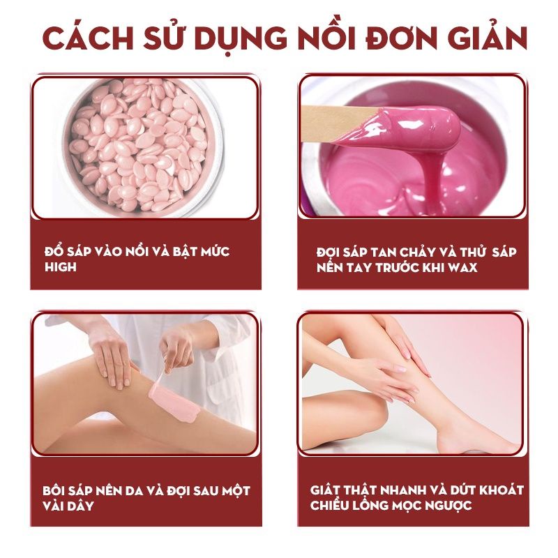 Nồi Nấu Sáp Wax Lông Chuyên Dùng Triệt Lông Cơ thể - [ Có Bảo Hành ]