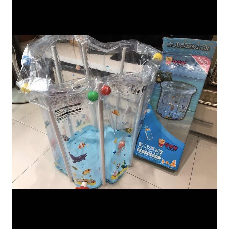 [Xả kho thu hồi vốn] Bể bơi thành cao size lớn 80x80 cm tặng rùa bơi kèm phao nâng cổ và bơm | Bảo An