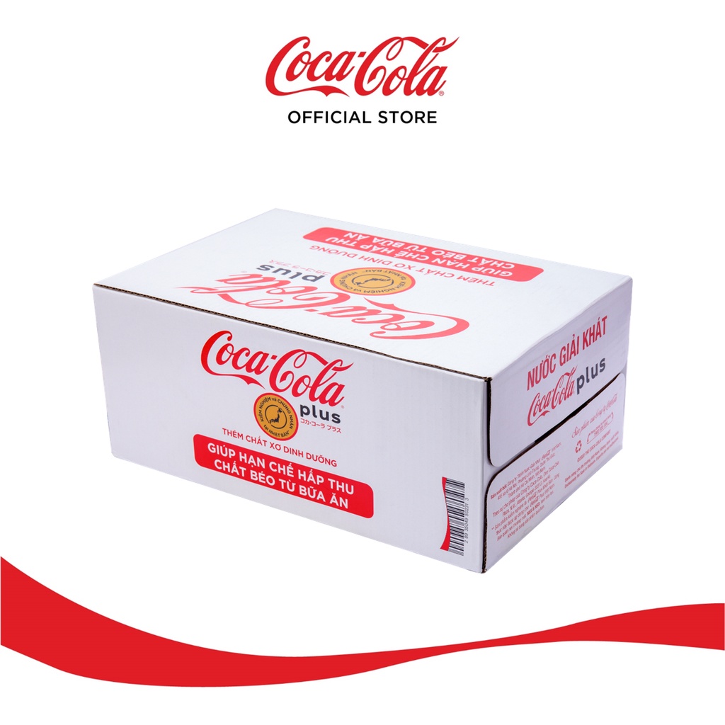 Thùng 24 Lon Nước Giải Khát Coca-Cola Plus (Foshu) 320ml x24
