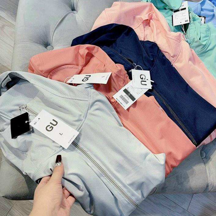 Áo Chống Nắng FREESHIP Áo Chống Nắng Nữ GU 2 lớp vải thun mát chống nắng, chống tia UV hiệu quả