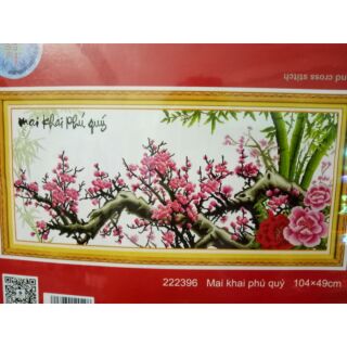 Tranh thêu cành đào 222396